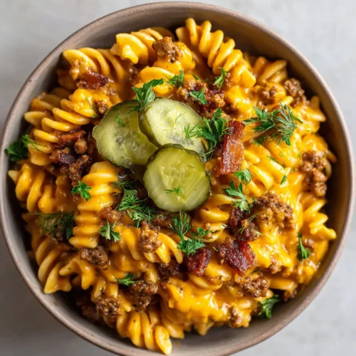 Home 3 Ultimate Bacon Cheeseburger Pasta (So Creamy!)
