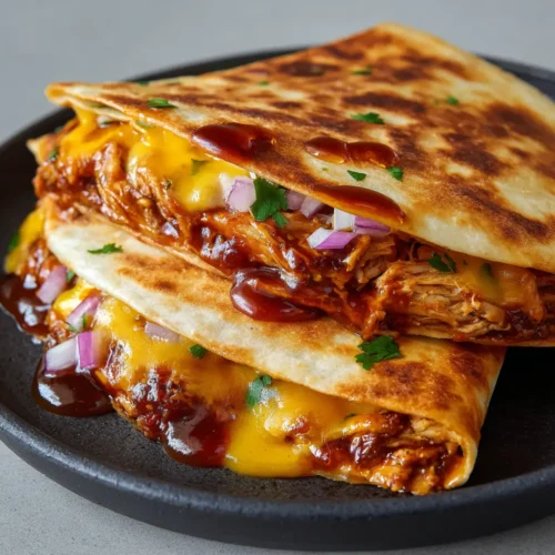 Ultimate Hot Honey BBQ Chicken Quesadillas (Gooey & Crispy)