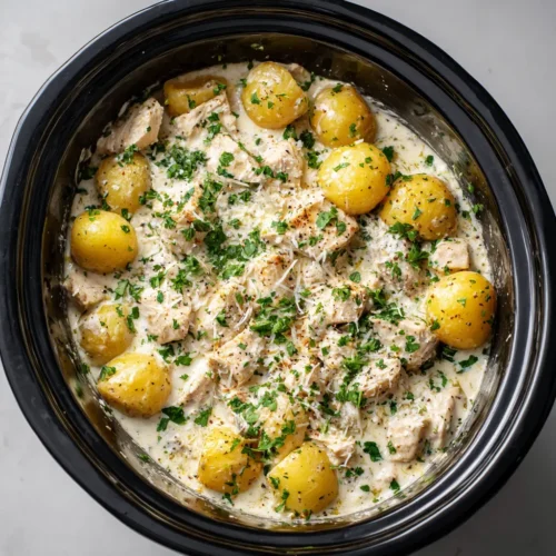 Crockpot Garlic Parmesan Chicken: Creamy Slow Cooker Comfort