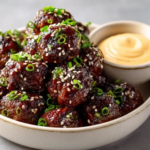 Picture-Perfect Korean BBQ Meatballs with Gochujang Glaze